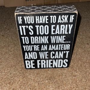 Cute wine sign for home!